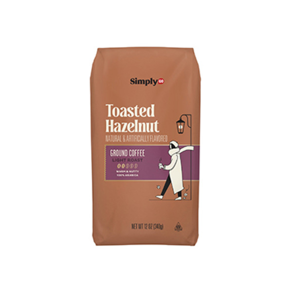 Simply Go Toasted Hazelnut Light Roast Ground Coffee