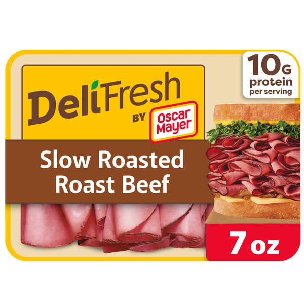 Oscar Mayer Deli Fresh Slow Roasted Roast Beef Sliced Sandwich Lunch Meat