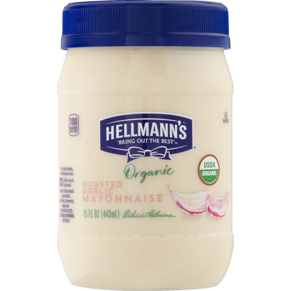 Hellmann's Mayonnaise Organic Roasted Garlic (15 oz) Instacart