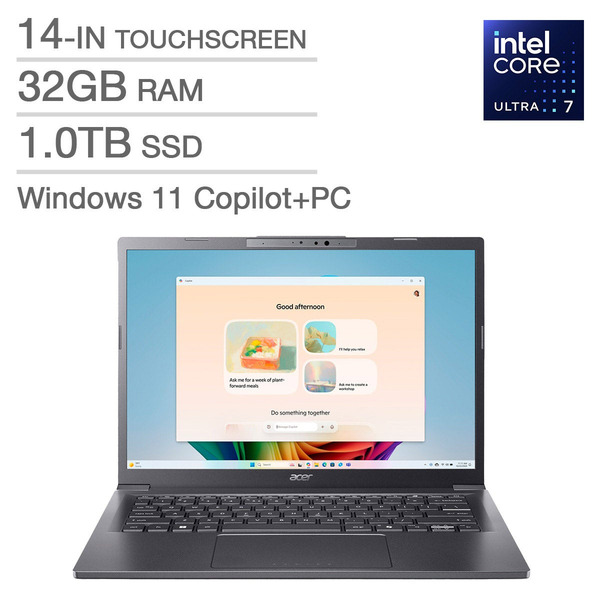 Acer Aspire 32GB RAM 1TB 14 AI Copilot+ PC 14-in Touchscreen Laptop