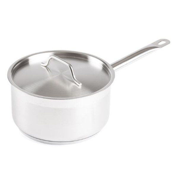 Winco - Sauce Pan With Cover, Stainless - 3.5 Qt