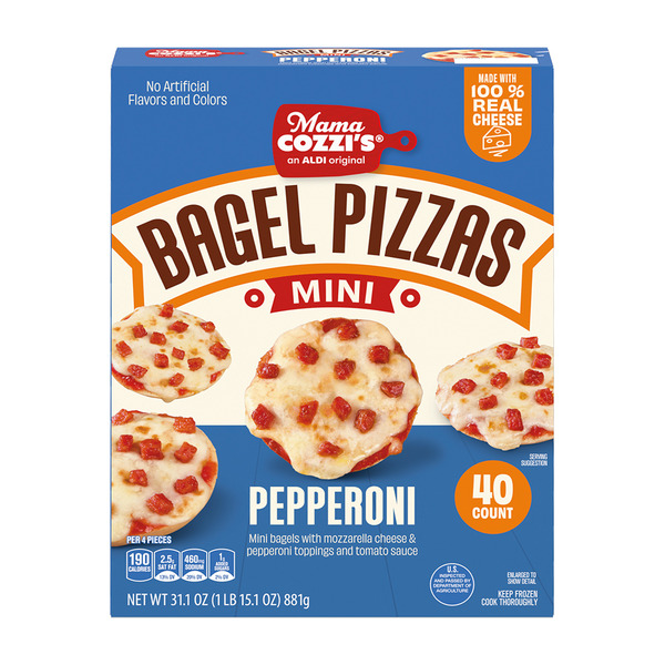 Mama Cozzi's Pizza Kitchen Mini Pizza Bagels 40ct - Pepperoni
