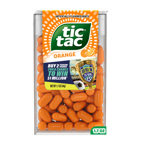 Tic Tac Orange, On-the-Go Pocket-Sized Mints, 100 pieces, 1.7 oz