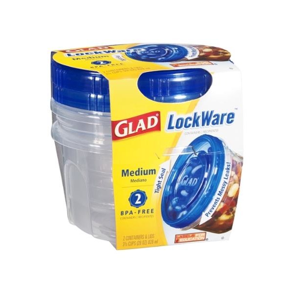 Glad LockWare Containers & Lids Medium 2 CT (28 oz) from HyVee