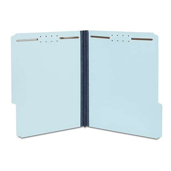 TRU RED Light Blue 1" Expansion Letter Size Pressboard Classification Folder