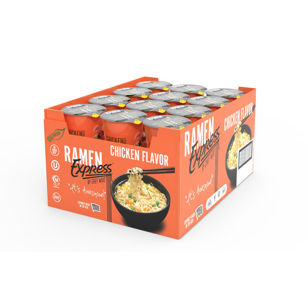 Ramen Express Chicken Cup Noodle, 2.25 oz, 24-count Same-Day