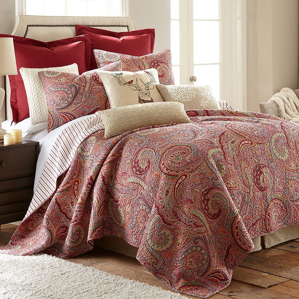 Levtex Home Parke Quilt Set - Red