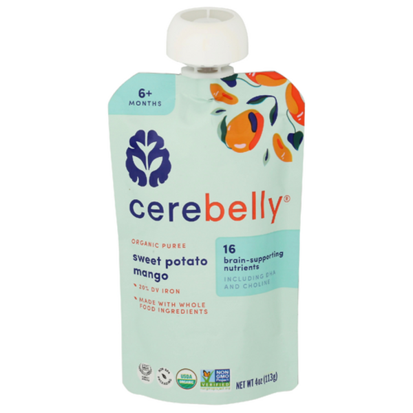 Cerebelly Inc Organic Sweet Potato Mango Baby Food Pouch