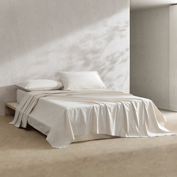 Calvin Klein Queen 4-Piece Sheet Set - Natural/Tan