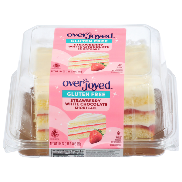 Overjoyed Shortcake, Gluten Free, Strawberry White Chocolate