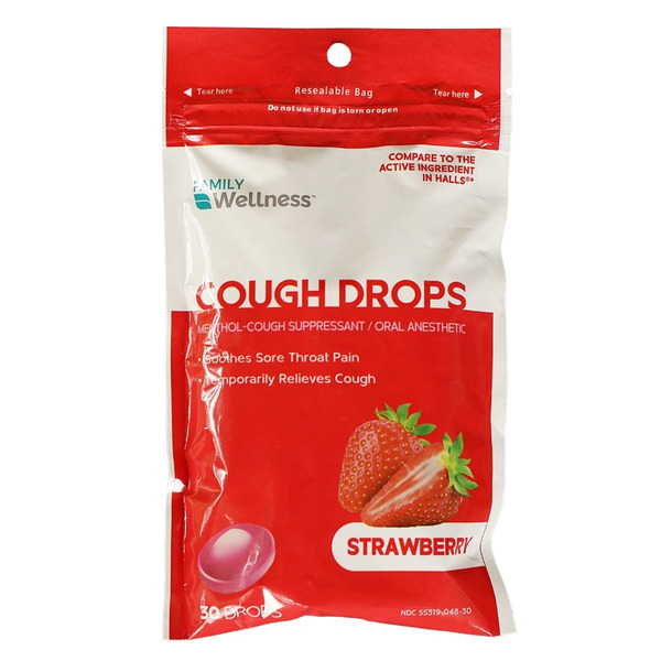 Family Wellness Strawberry Cough Drop Same-Day Delivery | Family