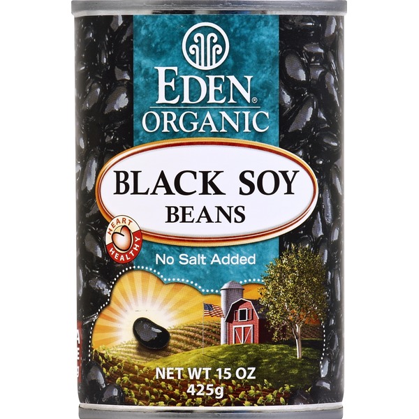 Eden Black Soy Beans, No Salt Added (15 oz) from Rainbow Grocery