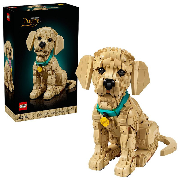LEGO Icons Golden Retriever Puppy Building Set 11384