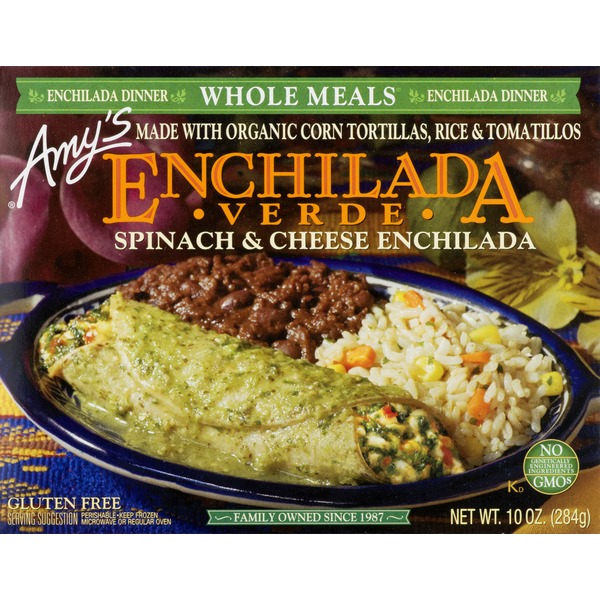 Amy's Enchilada Verde Spinach & Cheese Enchilada (10 oz) from Walmart