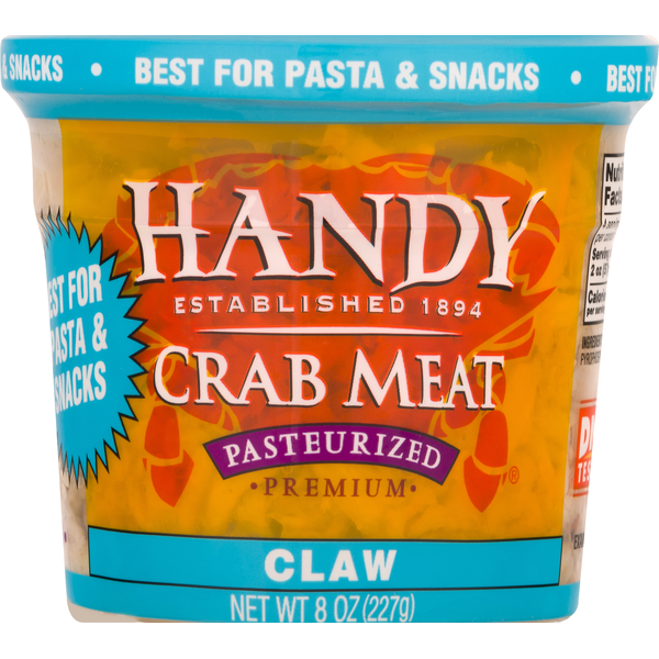 Handy Crab Meat, Pasteurized, Premium, Claw (8 oz) Instacart