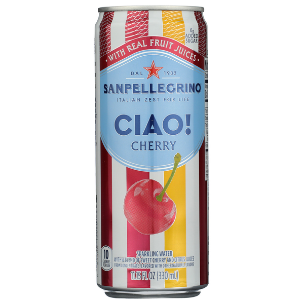 San Pellegrino Sanpellegrino Italian Sparkling Water Cherry Can 330Ml