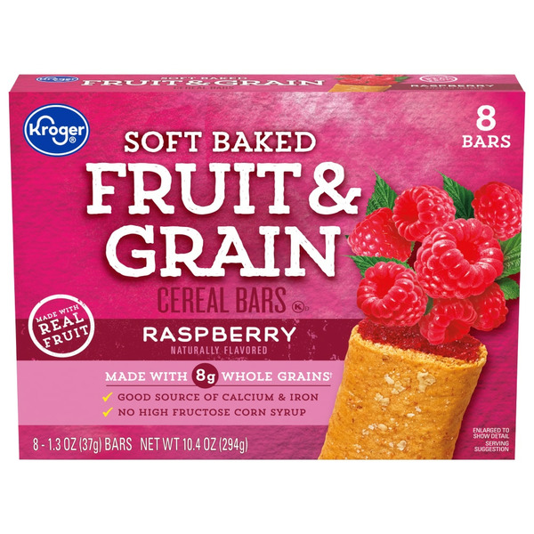 Kroger Kroger Fruit & Grain Low Fat Strawberry Cereal Bars SameDay