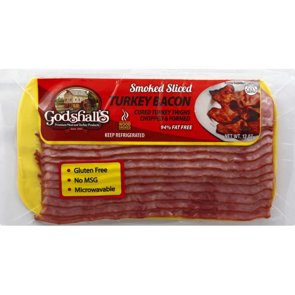 Godshall's Turkey Bacon, Smoked Sliced (12 oz) Instacart