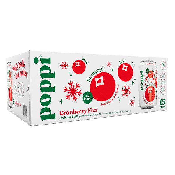 poppi Prebiotic Soda, Cranberry Fizz Same-Day Delivery | Costco