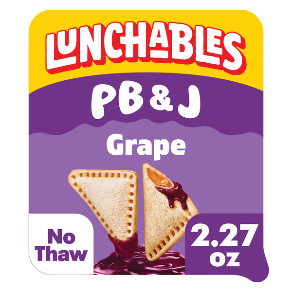 Lunchables PB&J Peanut Butter Sandwich & Grape Dip Snack Kit