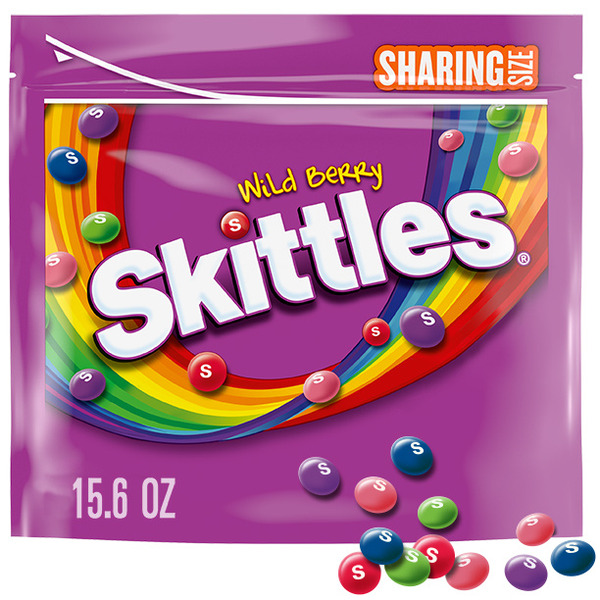Skittles Wild Berry Summer Chewy Candy Sharing Size
