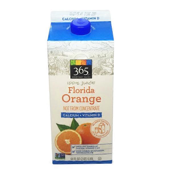 365 Florida Orange Juice With Calcium & Vitamin D (64 fl oz) from Whole
