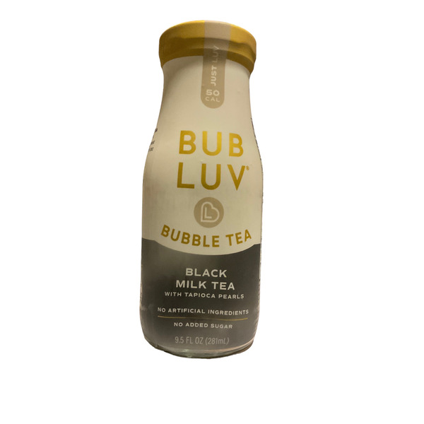 BUBLUV Black Milk Tea Bubble Tea with Tapioca Jelly Pearls