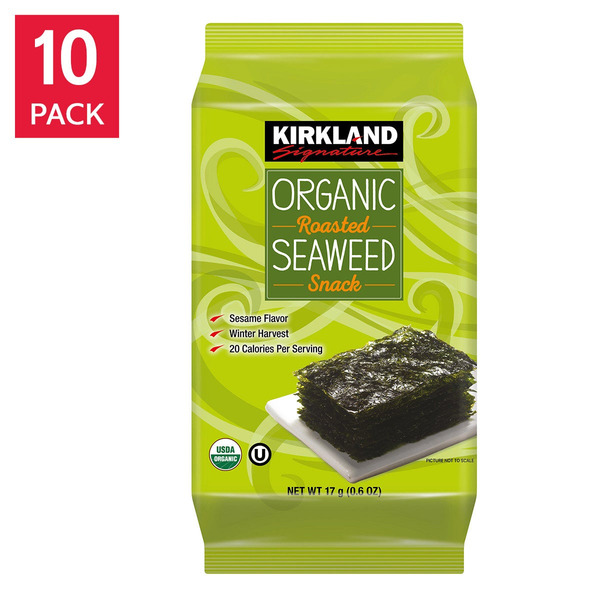 Organic Roasted Seaweed, 10 x .6 oz