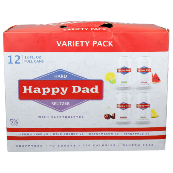 Happy Dad Hard Seltzer With Electrolytes 12 Pack Cans