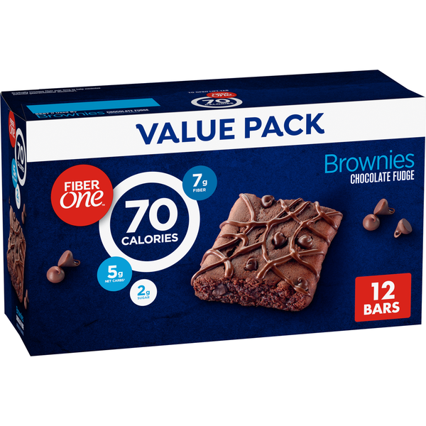 Fiber One 70 Calorie Chocolate Fudge Brownies Value Pack Same-Day