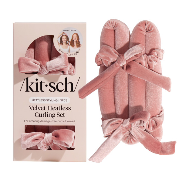 Kitsch Velvet Heatless Curling Set - Terracotta