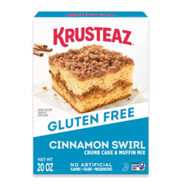 Krusteaz Gluten Free Cinnamon Swirl Crumb Cake and Muffin Mix, Gluten Free Baking Mix