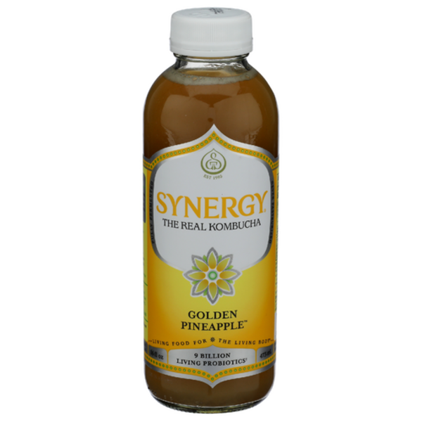 Gt's Living Foods Synergy Golden Pineapple Kombucha Same-Day