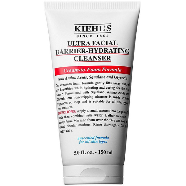 Kiehl's Since 1851 Ultra Facial-Barrier Hydrating Cream to Foam Cleanser