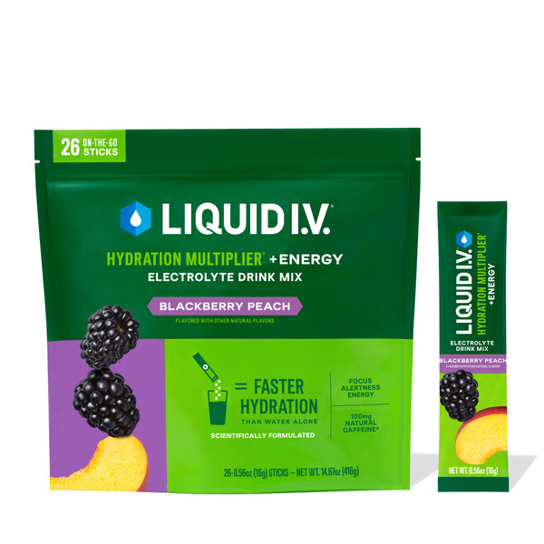 Liquid I.V. Energy Multiplier, 26 Individual Serving Stick Packs