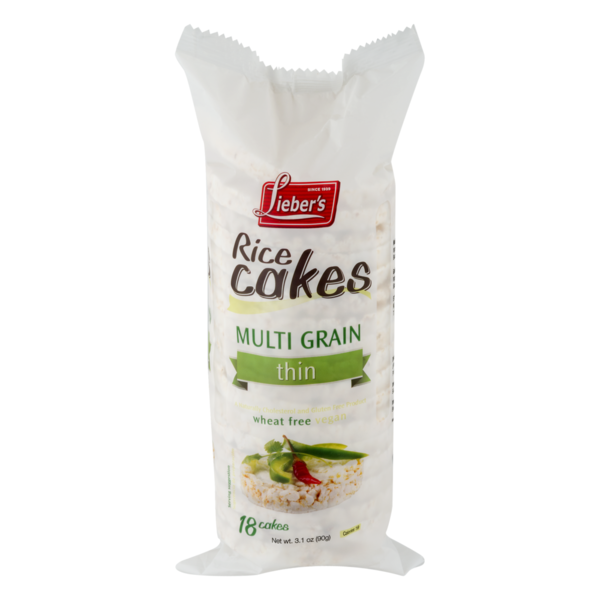 Lieber's Multi Grain Rice Cakes Thin (3.1 oz) Instacart