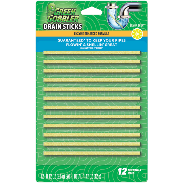 Green Gobbler Bio-Flow Drain Strips, Lemon