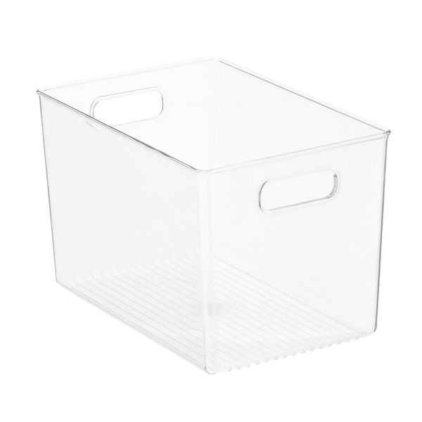 iDesign 12" x 8" x 7" Clear Linus Binz Storage Bin