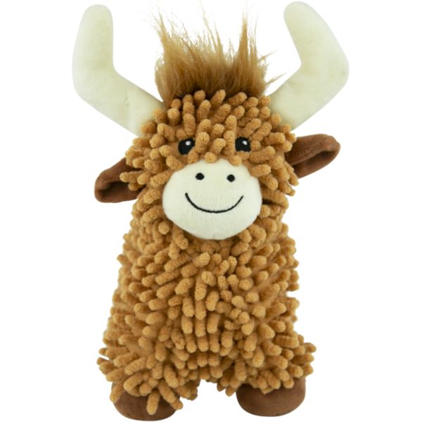Play On Floppy Highland Cow Dog Toy
