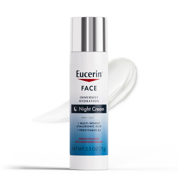 Eucerin Immersive Hydration Night Cream With Hyaluronic Acid - 2.5 oz