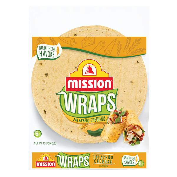 Mission Wraps Jalapeño Cheddar Tortillas Same-Day Delivery or