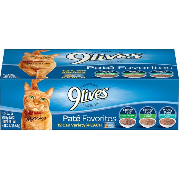 9Lives Pat Favorites Variety Pack Wet Cat Food