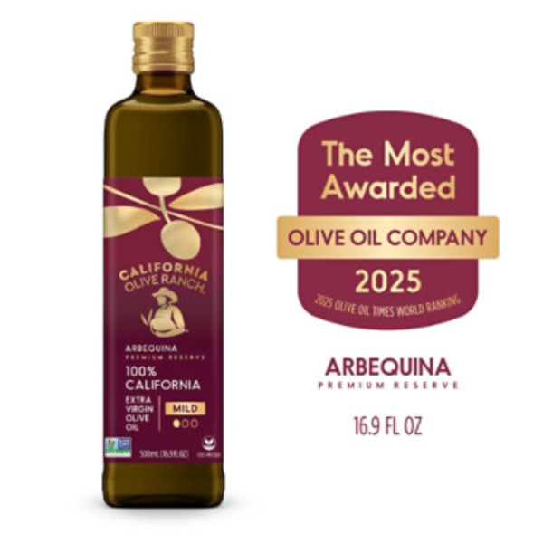 California Olive Ranch Olive Oil, Arbequina, Extra Virgin, Mild