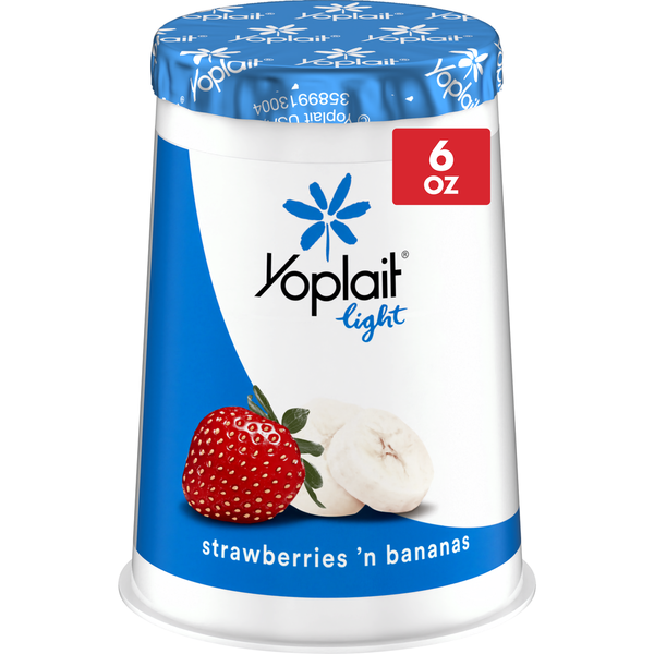 Yoplait Light Strawberries 'n Bananas Fat Free Yogurt Cup