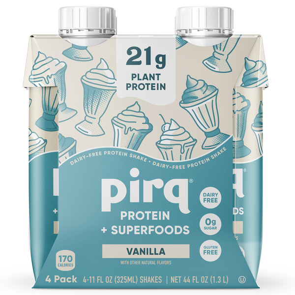 Pirq 21g Plant Based Protein Shakes, Vanilla Same-Day Delivery or