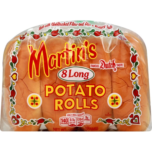 Martins Potato Rolls, Long (8 each) Instacart