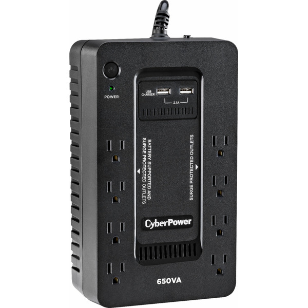 CyberPower 650VA Black Battery Back-Up System