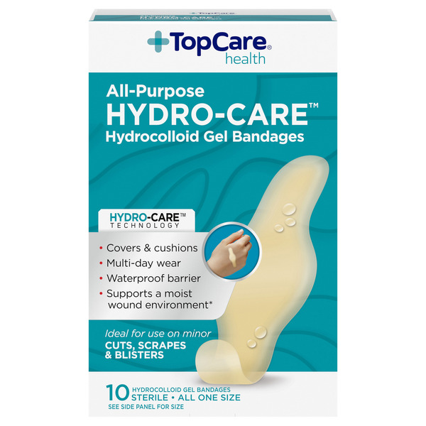 TopCare Hydrocolloid Gel Bandages, Fast Healing Same-Day Delivery
