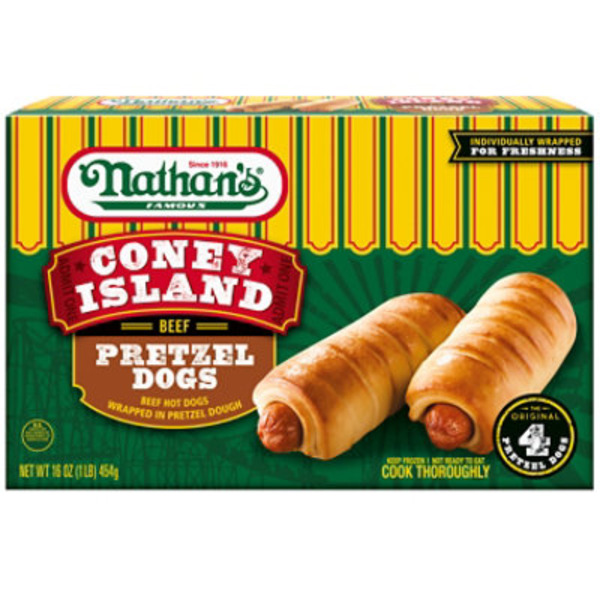 Nathan’s Famous Coney Island Beef Pretzel Dogs