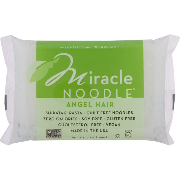 Miracle Noodle Zero Net Carb, Gluten Free Shirataki Pasta, Angel Hair (7 oz) Instacart